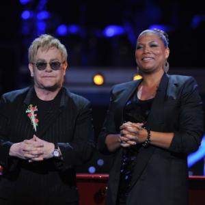 Still of Queen Latifah and Elton John in American Idol The Search for a Superstar 2002
