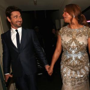 Queen Latifah and Gerard Butler at event of Hollywood Film Awards (2014)
