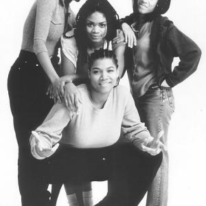Vivica A. Fox, Jada Pinkett Smith, Queen Latifah and Kimberly Elise in Set It Off (1996)