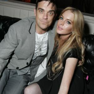 Robbie Williams and Lindsay Lohan at event of The Tudors 2007