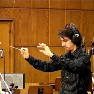 Nuno Conducting a the orchestra for a soundtrack of one of his films