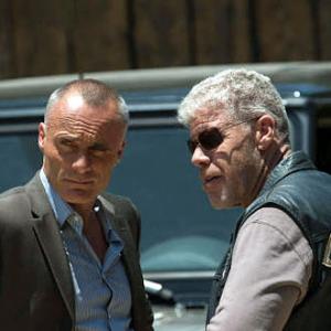 Timothy V Murphy and Ron Perlman in Sons of Anarchy