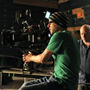 David Langlois sets up a shot during the shooting of the Fathoms 2022 music video 2012