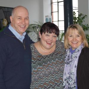 Neil Hillman MPSE with Lisa Riley and The Audio Suites Facility Manager Heather Reinman recording Lisas ADR for Series 2 Episode 2 of Scott and Bailey January 24th 2012
