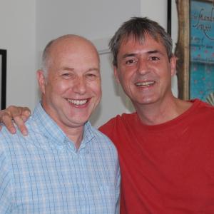Neil Hillman MPSE with Neil Morrissey at The Audio Suite for the recording of the Tesco radio  TV Cinema commercial Every Little Helps 010911