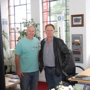 Neil Hillman MPSE with Robert Glenister at The Audio Suite Spooks Series 8 Episode 1 adr session August 2009