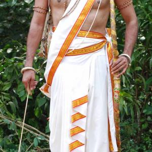 From a Historical film based on Indian Epic Mahabharatha. I am playing Dronacharay well know martial arts Guru.