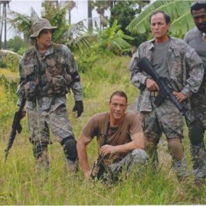 Vinnie Scantino Chuck Di MariaFrenchy JeanClaude Van Damme Colonel Luther Banks John C Colton Bobby Jackson Josef Cannonin a scene from the featured film The Eagle Path