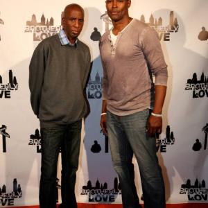 Producers Clarence Marks  Josef Cannon of the series The Canals out in Marina Del Rey to support Director Remy Wallaces new film Brotherly Love