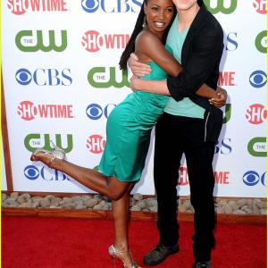 Cameron Monaghan and Shanola Hampton at Showtimes 2011 Summer TCA Party at The Pagoda on August 3 2011 in Beverly Hills California