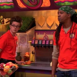 Still of Chris Dotson and Boogie in iCarly