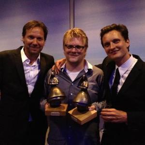 Amanda Award with Peter Albrechtsen and Tormod Ringnes