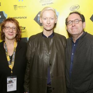 Janet Pierson Tilda Swinton and Michael Barker at event of Isgyvena tik mylintys 2013