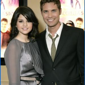 Drew Seeley and Selena Gomez at the premiere of Another Cinderella Story