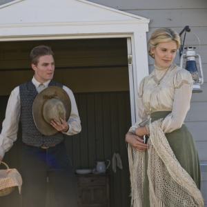 Still of Maggie Grace and Stephen Amell in When Calls the Heart (2013)