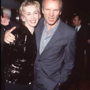 Sting and Trudie Styler at event of Lok stok arba sauk 1998