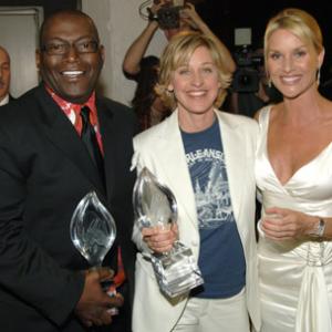 Ellen DeGeneres, Nicollette Sheridan and Randy Jackson
