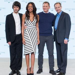 Ralph Fiennes Daniel Craig Naomie Harris and Ben Whishaw at event of Spectre 2015