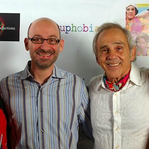 Richard Montes, Jeff Blumberg, Pepe Serna, and Raul Alonso-Evans at event of Aguruphobia screening