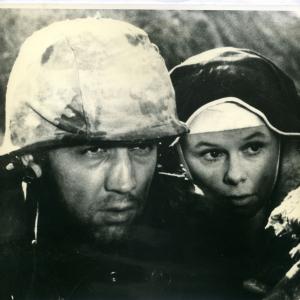 Dennis Christen and Greta Blackburn in a scene from SOLDERS OF INNOCENCE