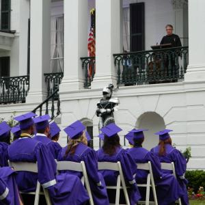 Dennis delivering Commencement Speech at Iberville Math Science and Arts West High School 20112012 Graduation Ceremony at Nottoway Plantation Plaquemine Louisiana