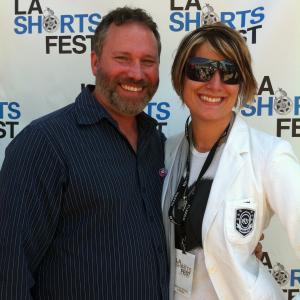 David Tillman and K Rocco Shields at the LA Premier of Love Is All You Need?