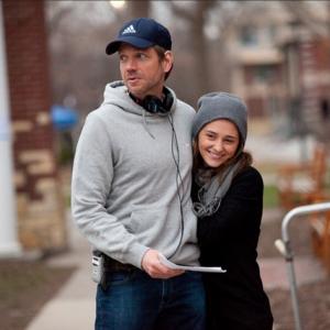 Director Ted Koland with Addison Timlin on the BEST MAN DOWN set