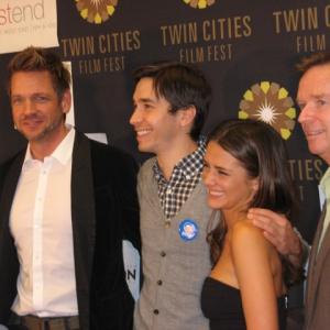 Ted Koland, Justin Long and Addison Timlin at the Twin Cities Film Fest.