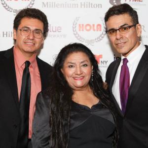 With my two sons Cesar and Jose at the 2014 HOLA Award Ceremony