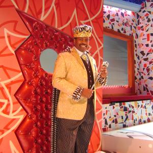 Lance Roberts as The King of Cartoons on the set of Peewee Herman Live in LA