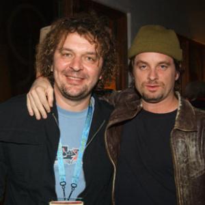 Shea Whigham and Goran Dukic at event of Wristcutters A Love Story 2006