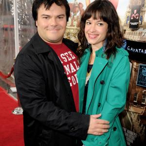 Jack Black and Tanya Haden at event of Guliverio keliones 2010