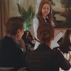 Tamsen McDonough with Liam Neeson and Julianne Moore on the set of 