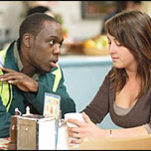 Still of Mo George and Natalie Cassidy in Eastenders BBC