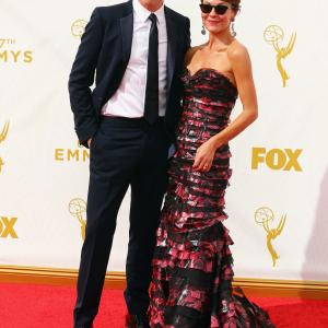 Damian Lewis and Helen McCrory at event of The 67th Primetime Emmy Awards 2015