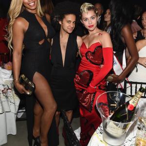 Laverne Cox, Miley Cyrus and Tyler Ford
