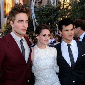 Kristen Stewart Taylor Lautner and Robert Pattinson at event of The Twilight Saga Eclipse 2010