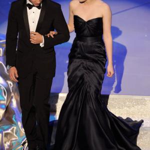 Kristen Stewart and Taylor Lautner at event of The 82nd Annual Academy Awards 2010