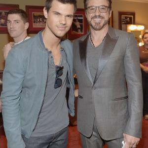 Robert Downey Jr. and Taylor Lautner