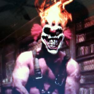 Here I am as Sweet Tooth of the video game Twisted Metal. Movie is on Utub