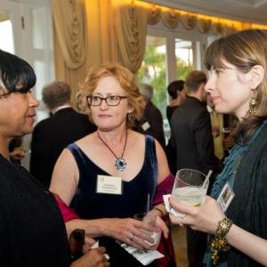 Academy Governors Cheryl Boone Isaacs left and Rosemary Brandenburg center with film winner Amanda Tasse at the Student Academy Awards Board of Governors Dinner on Friday June 8 2012 in Beverly Hills AMPAS