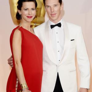 Benedict Cumberbatch and Sophie Hunter at event of The Oscars 2015