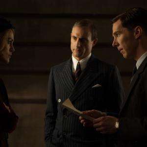 Still of Keira Knightley Mark Strong and Benedict Cumberbatch in The Imitation Game 2014