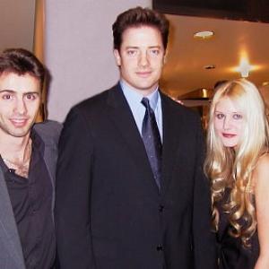 Matthew Paul Smith with Brendan Fraser and Cynthia Meyer at AFI Fest 2002