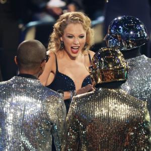Nile Rodgers Pharrell Williams Daft Punk and Taylor Swift at event of 2013 MTV Video Music Awards 2013