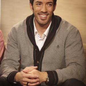 Production Still of Drew Scott on the set of Property Brothers