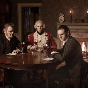 Jamie Bell Kevin McNally and Burn Gorman in TURN 2014