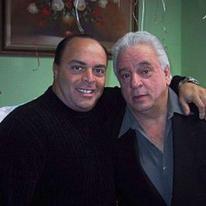 Anthony Gerace with Vinny Vella on the set of Rose Woes and Joes