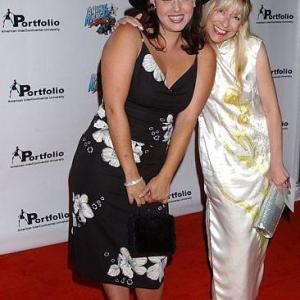 Laura Alber and Yeni Alvarez at the Portfolio 2004 and Animal Avengers Fashion Show.