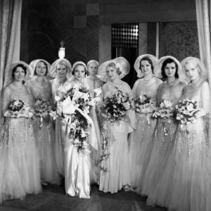 Kay Francis and Marie Deauville 2nd from right circa 1930s